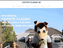 Tablet Screenshot of coyote5kclassic.com